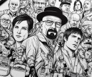 Coloriage Tous les personnages de Breaking Bad saison 6