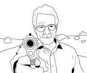 Coloriage Walter White défend son business