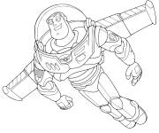 Coloriage Buzz l'&eacute;clair dans l'espace