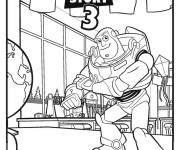 Coloriage Buzz l'&eacute;clair du film Toy Story 3