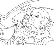 Coloriage Buzz l'&eacute;clair en mission dans l'espace