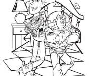 Coloriage Buzz l'&eacute;clair pour les enfants de 7 ans