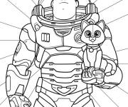 Coloriage Buzz tenant Sox