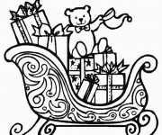 Coloriage Cadeau avec Ours en couleur