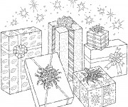 Coloriage Cadeau d'Anniversaire fantastique