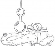 Coloriage Le Noel et Les Cadeaux pour enfants