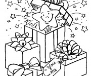 Coloriage Surprise dans le Cadeau