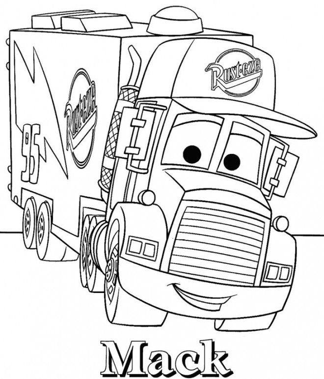 Coloriage Camion Flash Mcqueen ~ See More On Camijou