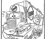 Coloriage Camion Mack troublé