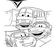 Coloriage Flash Mcqueen et ses amis