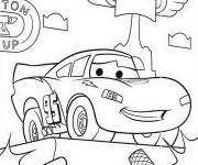 Coloriage Flash Mcqueen super héros