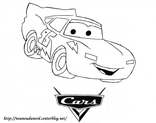 Coloriage Logo cars Flash dessin gratuit à imprimer
