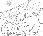 Coloriage Accident de Flash Mcqueen