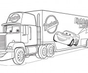 Coloriage Camion Flash Mcqueen