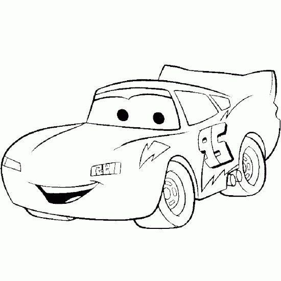 Coloriage Cars Flash Mcqueen gratuit à imprimer