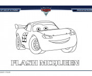 Coloriage Cars Flash Mcqueen en Ligne