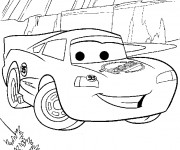 Coloriage et dessins gratuit Flash Mcqueen à télécharger à imprimer