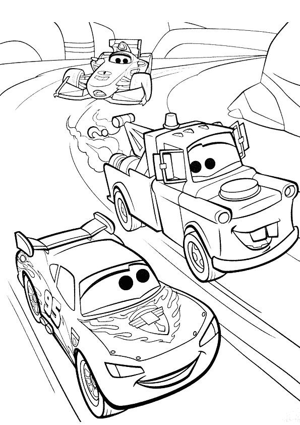 Coloriage Flash Mcqueen et Martin maternelle dessin ...