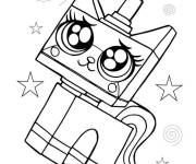 Coloriage Chat licorne Lego