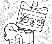 Coloriage Chat licorne lego en ligne
