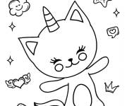 Coloriage et dessins gratuit Variété de chat licorne pour les petits à imprimer
