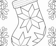 Coloriage Bas de No&euml;l pour les enfants cp