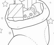 Coloriage Bas plein de cadeaux