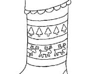 Coloriage Botte pour les vacances de No&euml;l