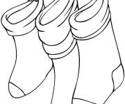 Coloriage Des bas de noel