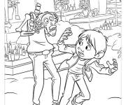 Coloriage et dessins gratuit Aventures  des amis Hector et Miguel à imprimer