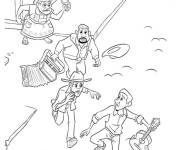 Coloriage et dessins gratuit Babulita qui d&eacute;teste les musiciens à imprimer