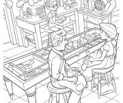 Coloriage Famille Miguel Coco Disney film