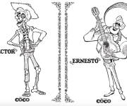 Coloriage Hector et Ernesto de la p&egrave;gre