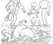 Coloriage La famille des morts mexicains dessin anim&eacute;