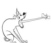 Coloriage et dessins gratuit Le chien Dante qui vous rire à imprimer