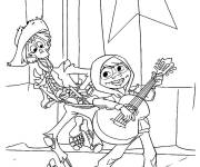 Coloriage Le pays des morts Coco Disney