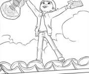 Coloriage Le petit Miguel a un grand r&ecirc;ve