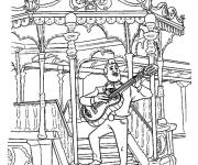 Coloriage Le show du musicien Ernesto de la Cruz