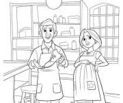 Coloriage Les parents de Miguel Coco Disney