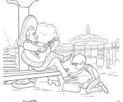 Coloriage Miguel, fils de cordonniers