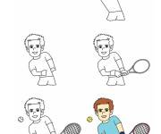 Coloriage et dessins gratuit Comment dessiner Andy Murray à imprimer