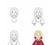 Coloriage et dessins gratuit Comment dessiner Charlotte Bronte pour fille à imprimer