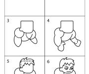 Coloriage Comment dessiner Hulk facile