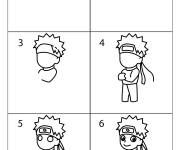 Coloriage Comment dessiner Naruto