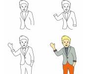 Coloriage Comment dessiner Niall Horan