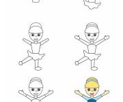 Coloriage Comment dessiner patin sur glace pour enfant