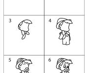 Coloriage Comment dessiner Pinocchio
