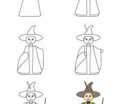Coloriage comment dessiner prof Mcgonagall
