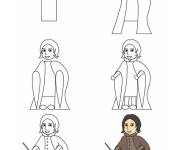 Coloriage Comment dessiner Severus Rogue