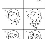 Coloriage Comment dessiner Super Woman
